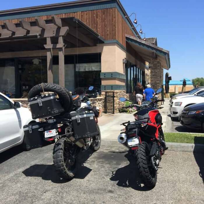 BMW F700GS Lunch Stop
